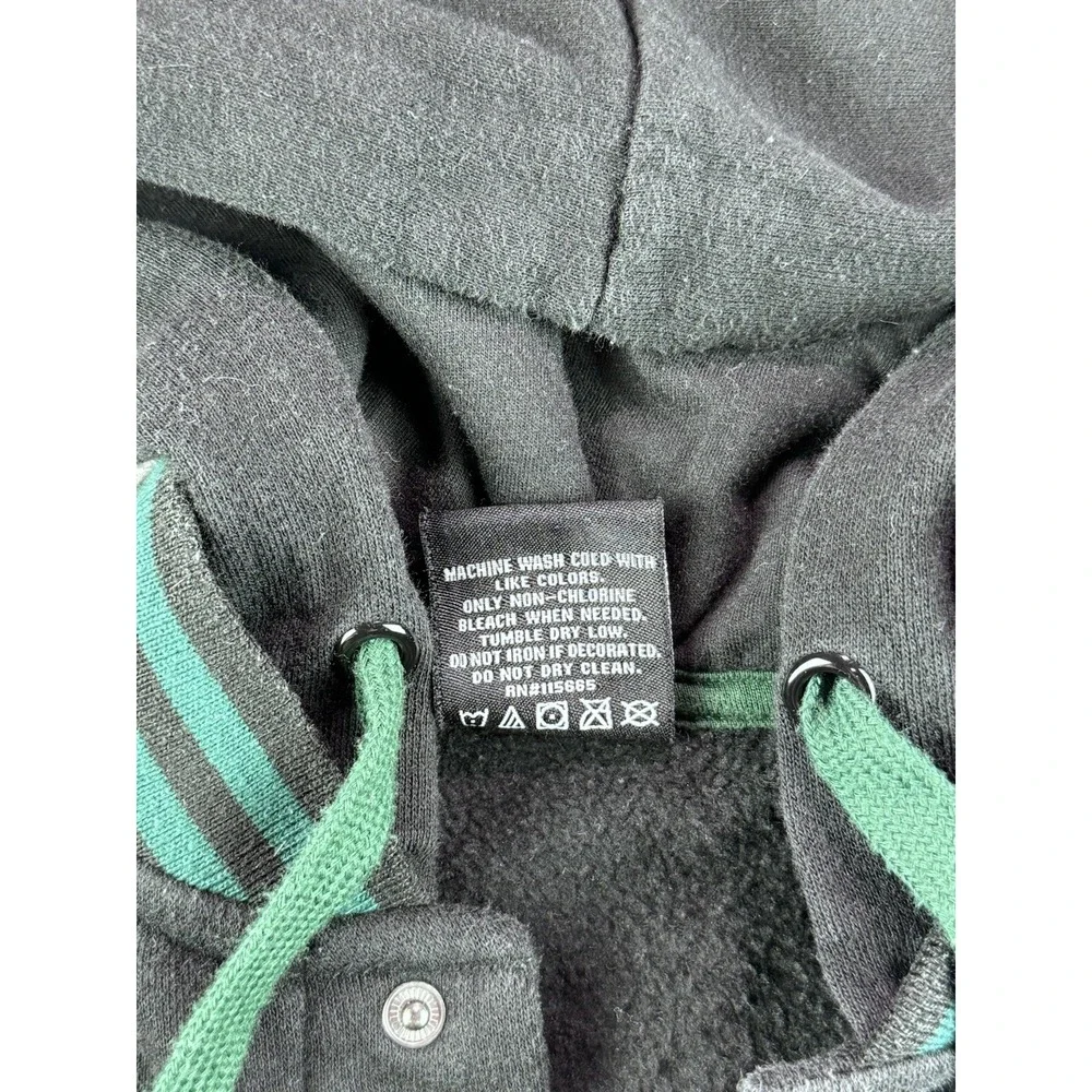 Harry Potter‎ Slytherin Hoodie Varsity Letterman Jacket Green Black Size Small